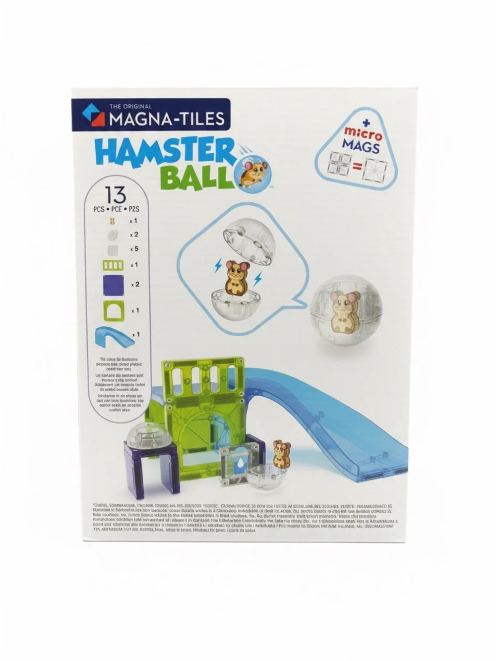 Magna-Tiles Hamster Ball Playset - Green & Blue